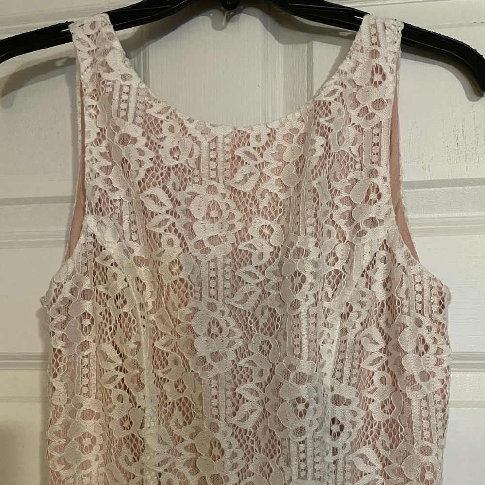 White lace dress